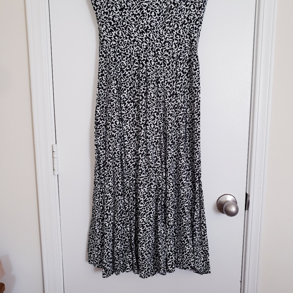Vintage Warren Black and White Print Dress - Picture 5 of 16